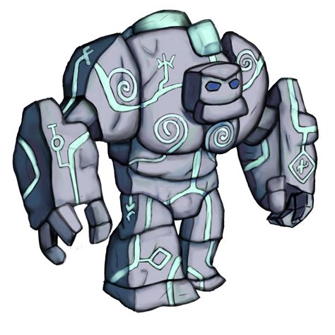 SPYING ON THE STONE GOLEM .
